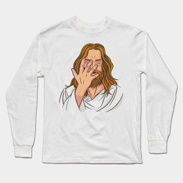 Jesus religion parody Long Sleeve T-Shirt by FunSillyShop